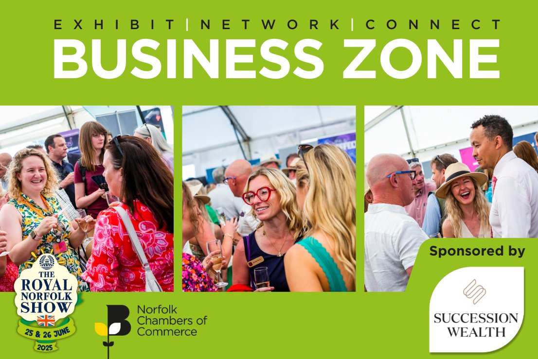 The countdown is on as we gear up to welcome thousands of visitors to our Business Zone at next week’s Royal Norfolk Show.

It’s now your last chance to book a stand! 

To book a stand, click here: ow.ly/J4Cc50WaB9B

👉 What you need is what we do. #NorfolkChambers