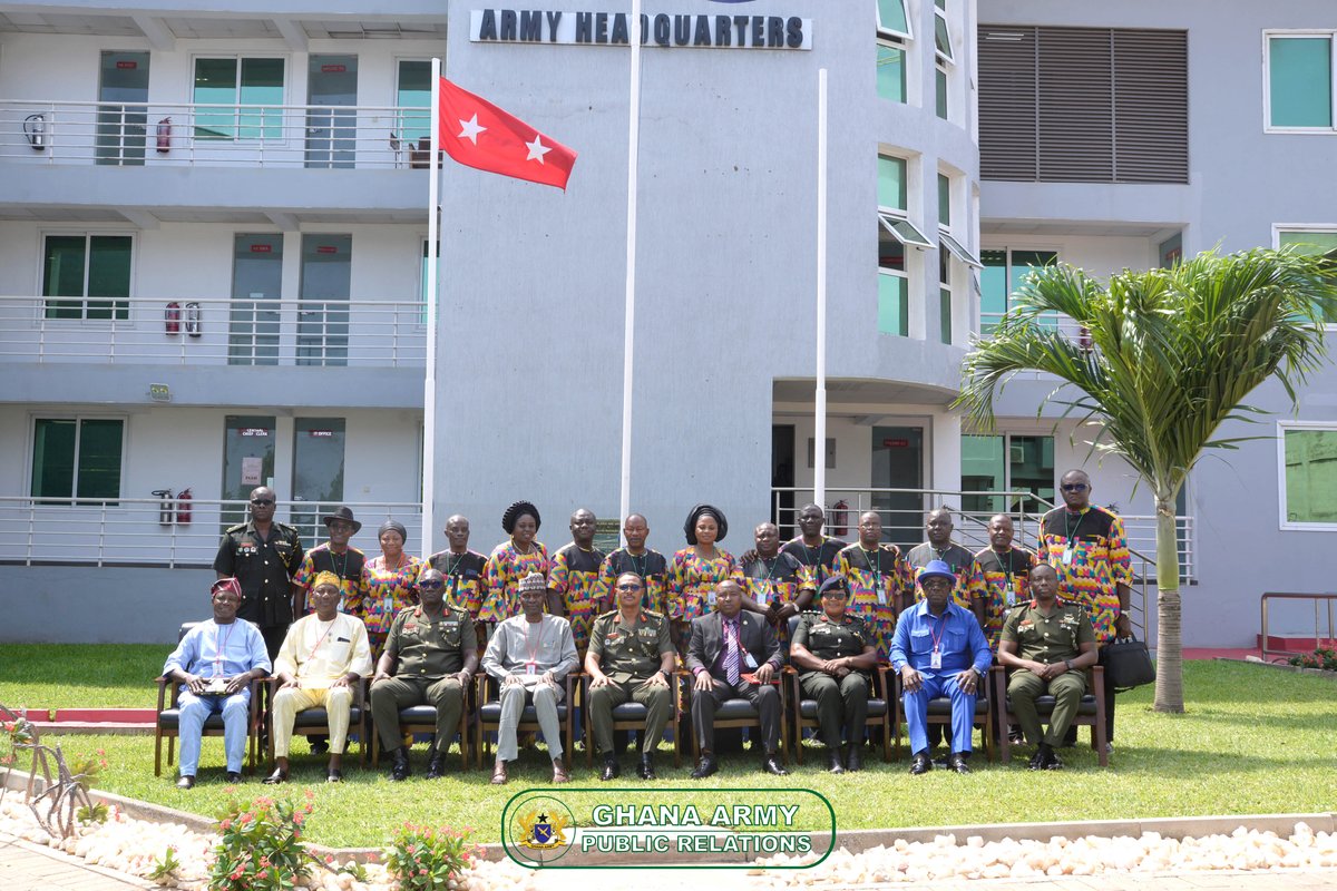 Participants of the Executive Intelligence Management Course 18 from the National Institute of Security Studies, Nigeria, visited the Ghana Army Headquarters for a Strategic Security Study Tour.

Full story on our website
ga.mil.gh/blogs/executiv…