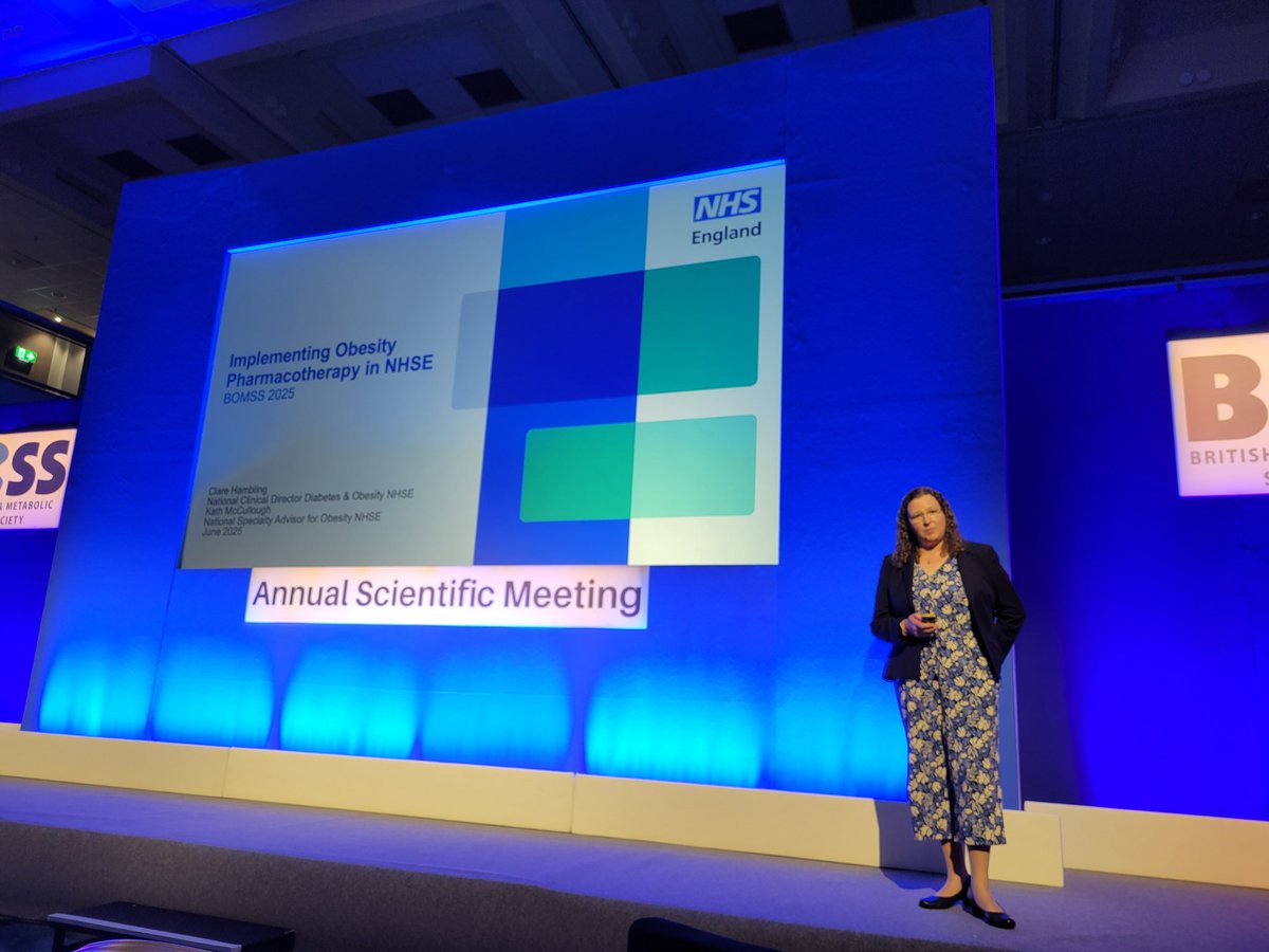 Chetan D Parmar (@drcdparmar) on Twitter photo #bomss2025 Claire Hambling and Kath McCullough from <a href="/NHSEngland/">NHS England</a> talking about role of pharmacotherapy for patients living with obesity in the NHS #bomss2025 Claire Hambling and Kath McCullough from <a href="/NHSEngland/">NHS England</a> talking about role of pharmacotherapy for patients living with obesity in the NHS