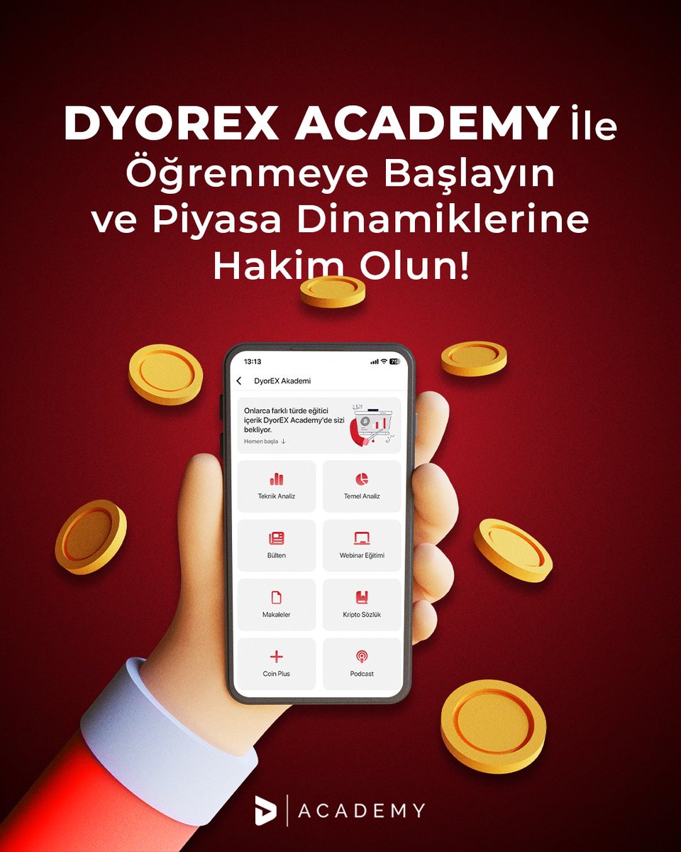 DyorEX Academy ile Öğrenmeye Başlayın ve Piyasa Dinamiklerine Hakim Olun! 📲✅

#dyorex #academy #kripto #piyasa