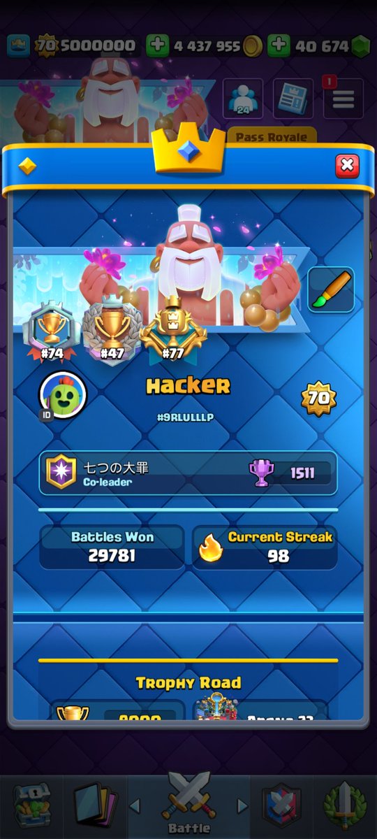 77 in 2v2 with <a href="/kinghasaancr786/">kinghasaanツ</a> 😄