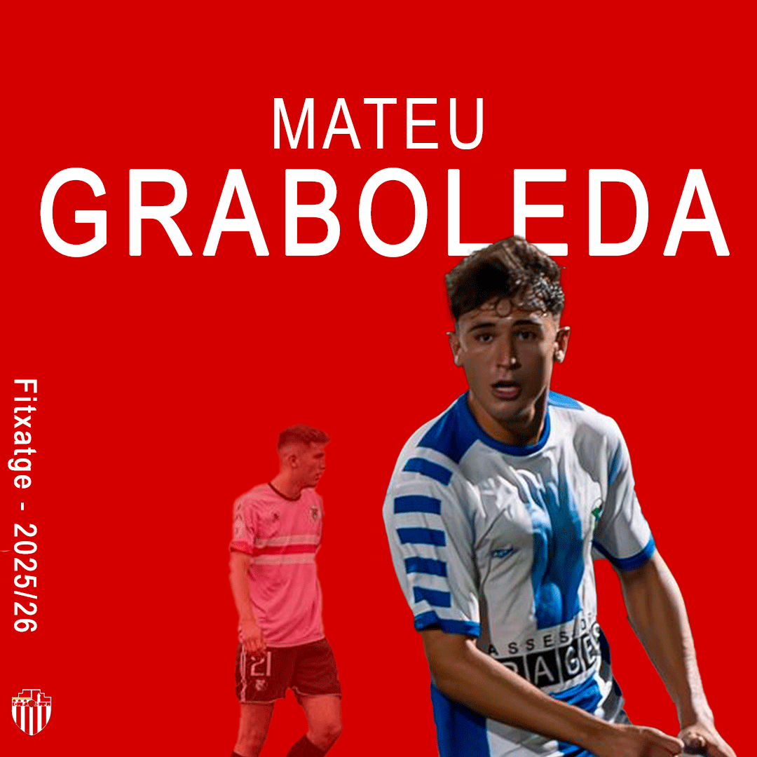 FITXATGE

Mateu Graboleda, el pivot provinent del C.E. Banyoles, s’incorpora a la plantilla del C.F. Sant Jaume Olot B 

Una incorporació amb molt de caràcter! Noi molt jove i és un gran dominador de la pilota.  

Et donem la benvinguda al club i també et donem les gràcies!