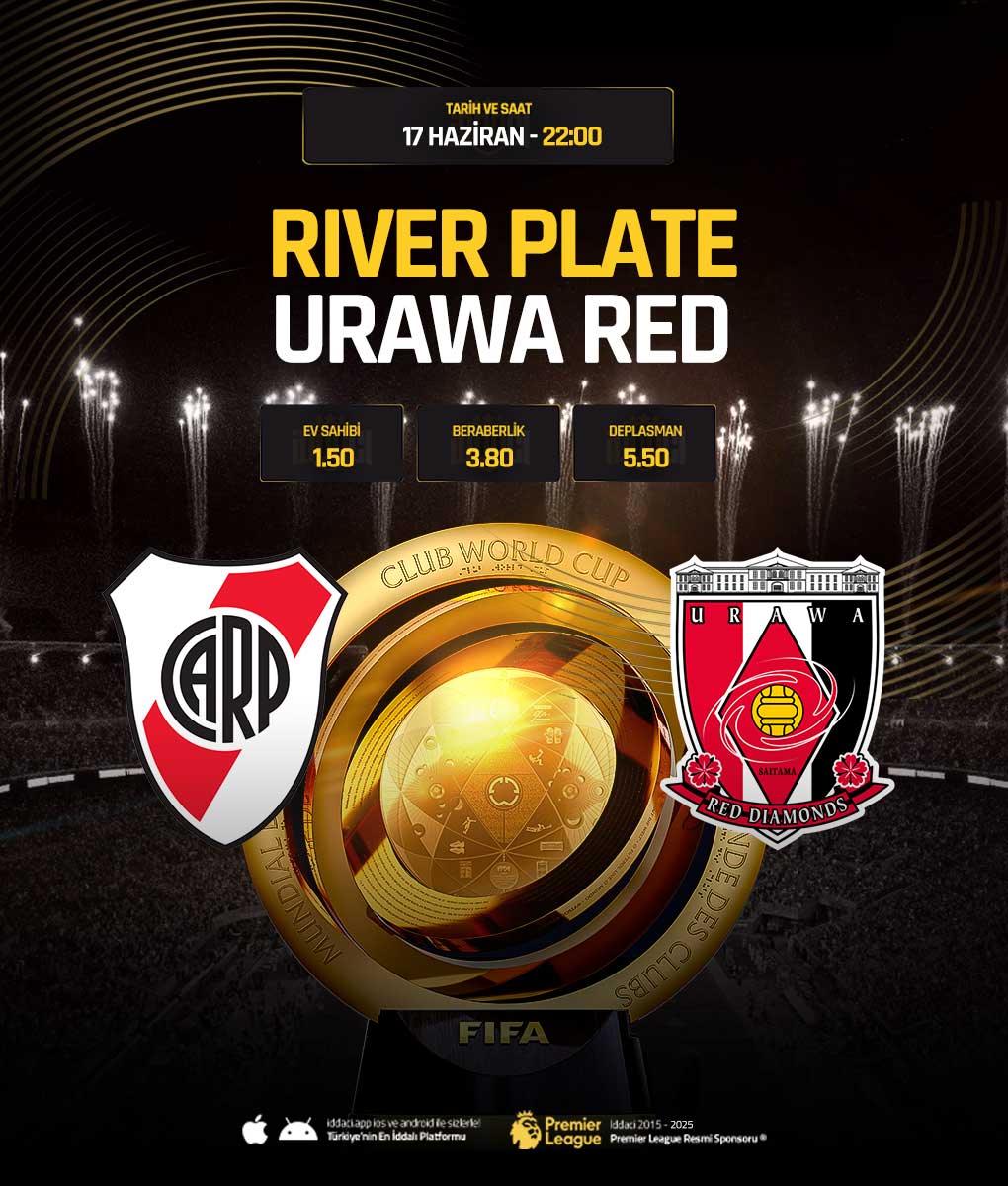 📢 Farklı Kazanmak İsteyenlerin Adresi İddacıda Yerinizi Alın❗️

⚽️ #RiverPlate    🆚  #UrawaRedDiamonds   

🎯Bu heyecanlı maçlarda sende yerini al ve #iddacı ‘da kazanmak için hemen kaydol. Muhteşem Karşılaşma Sizlerle!⚽️🔥

📲 Şimdi Katıl: iddaci694.com