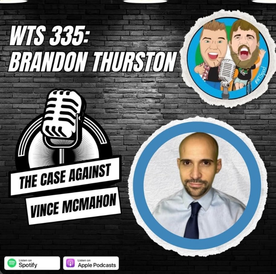 What's The Story? (@wtspod) on Twitter photo 🚨NEW EPISODE 🚨
WTS 335: <a href="/BrandonThurston/">Brandon Thurston</a>
From shocking allegations and NDAs to shareholder lawsuits and potential fallout for WWE. This is arguably the biggest story to ever hit the world of wrestling, and its impact has changed the business forever
open.spotify.com/episode/3w08yU… 🚨NEW EPISODE 🚨
WTS 335: <a href="/BrandonThurston/">Brandon Thurston</a>
From shocking allegations and NDAs to shareholder lawsuits and potential fallout for WWE. This is arguably the biggest story to ever hit the world of wrestling, and its impact has changed the business forever
open.spotify.com/episode/3w08yU…