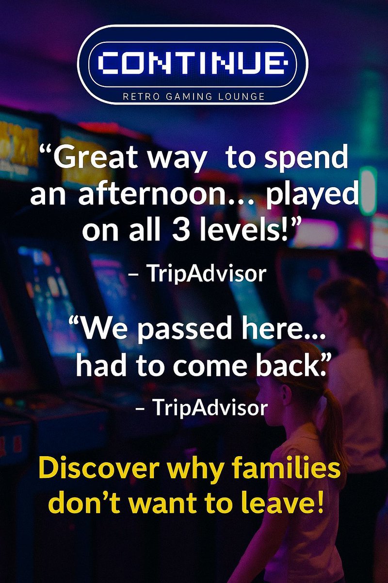 Happy customers = returning customers = steady growth. That’s the model behind Continue Arcades — and it’s working. Trending franchise, learn more

See why it's more than nostalgia: franchise-uk.co.uk/news/from-nost… 
#Franchising #CustomerSatisfaction #LeisureBusiness #ContinueArcades
