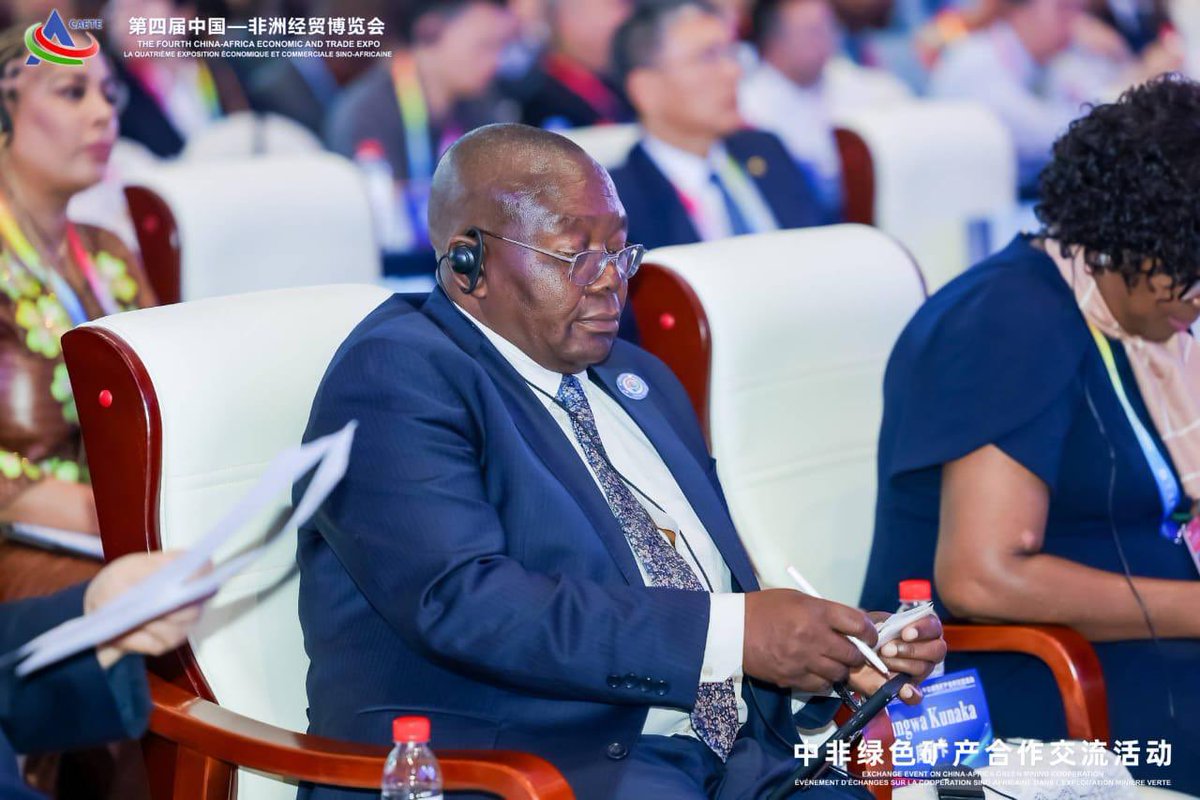 🌍 Thriving Partnership at #CAETE2025!  

The China-Africa Green Minerals Cooperation Exchange made waves at the 4th China-Africa Economic &amp; Trade Expo (#CAETE2025) in Changsha, bring together 400+ officials, experts &amp; business leaders from China &amp; 18 African nations.  

🇿🇼