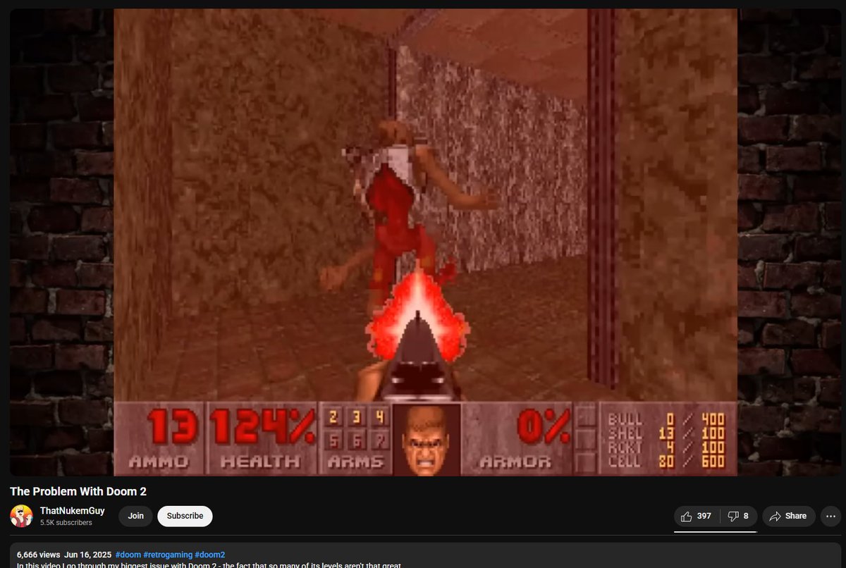 <a href="/ThatNukemGuy/">ThatNukemGuy</a> never seen any of your vids before, but your Doom 2 vid popped up on my recommendations and I really loved it. Also wanted to share what the viewcount was when I first saw it