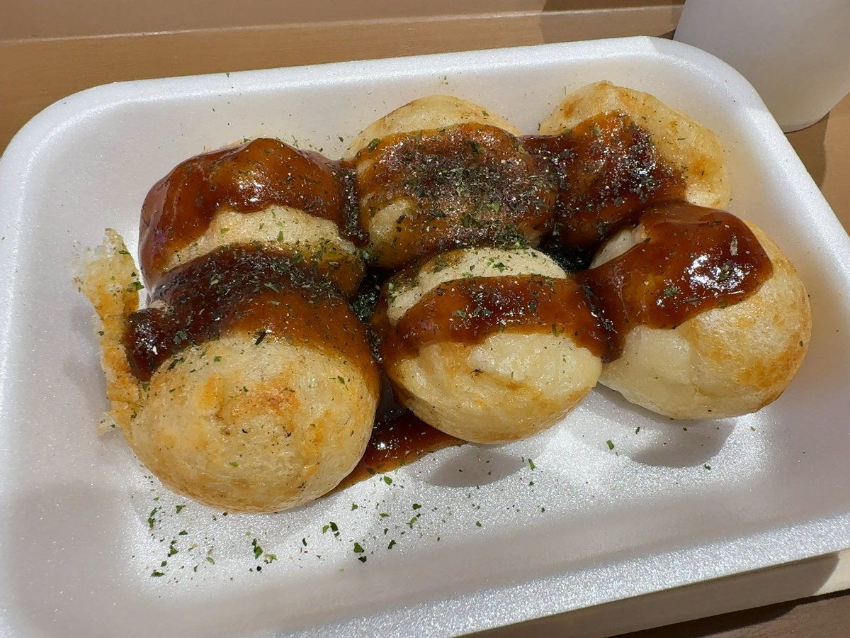 バイト前にたこ焼きをいただく