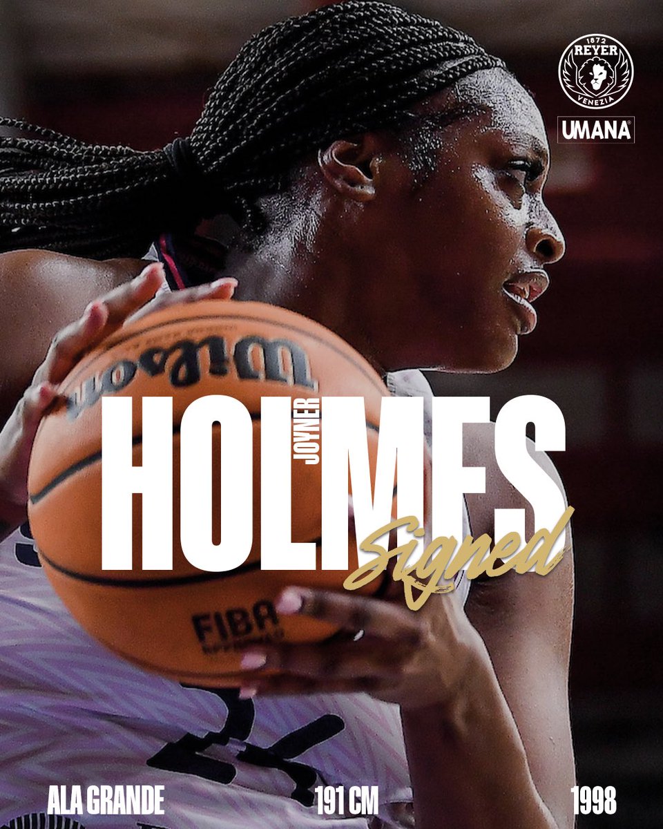 L’Umana Reyer Venezia è lieta di annunciare l’ingaggio della Power Forward 🇺🇸 classe 1998 Joyner Michelle Holmes 🔥

Il comunicato 👉 shorturl.at/5ejCD 🔗