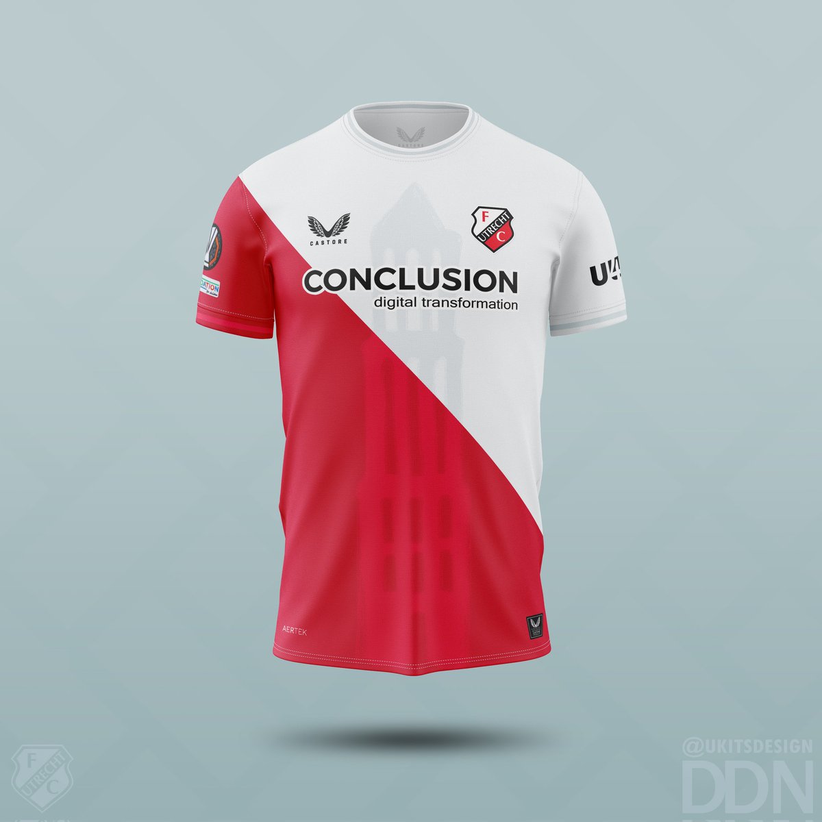 Ukitsdesign's tweet photo. #FCUtrecht × #Castore Home Kit Design including #deDom
🔴⚪️
#Eredivisie #UEL #Conclusion #Kitdesign https://t.co/vzqloap7xX