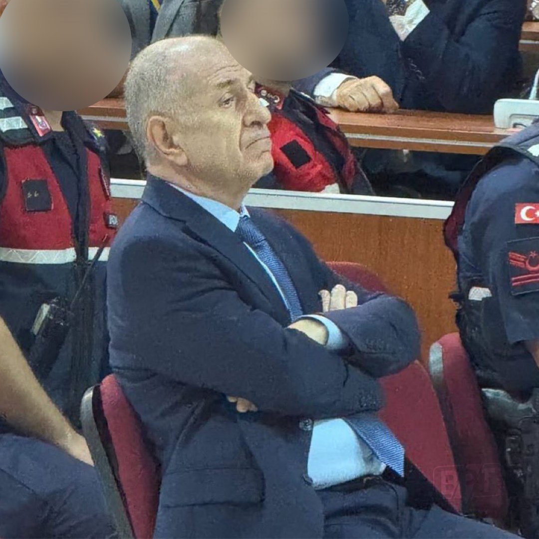 Ümit Özdağ’ın duruşma salonunda çekilen görüntüsü: