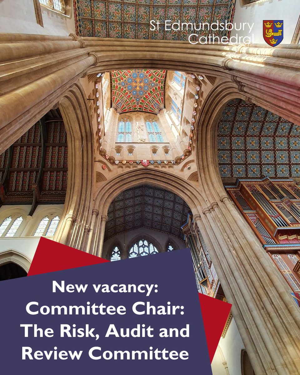 We're looking to recruit someone with relevant understandings and experience who would thrive as a Committee Chair for our The Risk, Audit and Review Committee. For a full job description, please visit stedscathedral.org/vacancies
