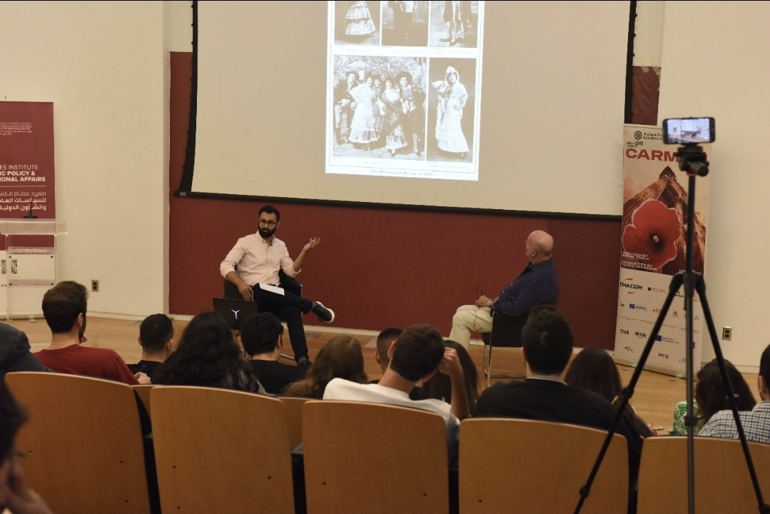aubclassical's tweet photo. Photos from 
Carmen from score to stage 

With Jorge Takla and Wiaam Haddad 

In collaboration with the Zaki Nassif Program and the Baalbeck International Festival, and the AUB Classical Music Club 

@AUB_Lebanon 
@BaalbeckFest https://t.co/hkrlBjNsu4