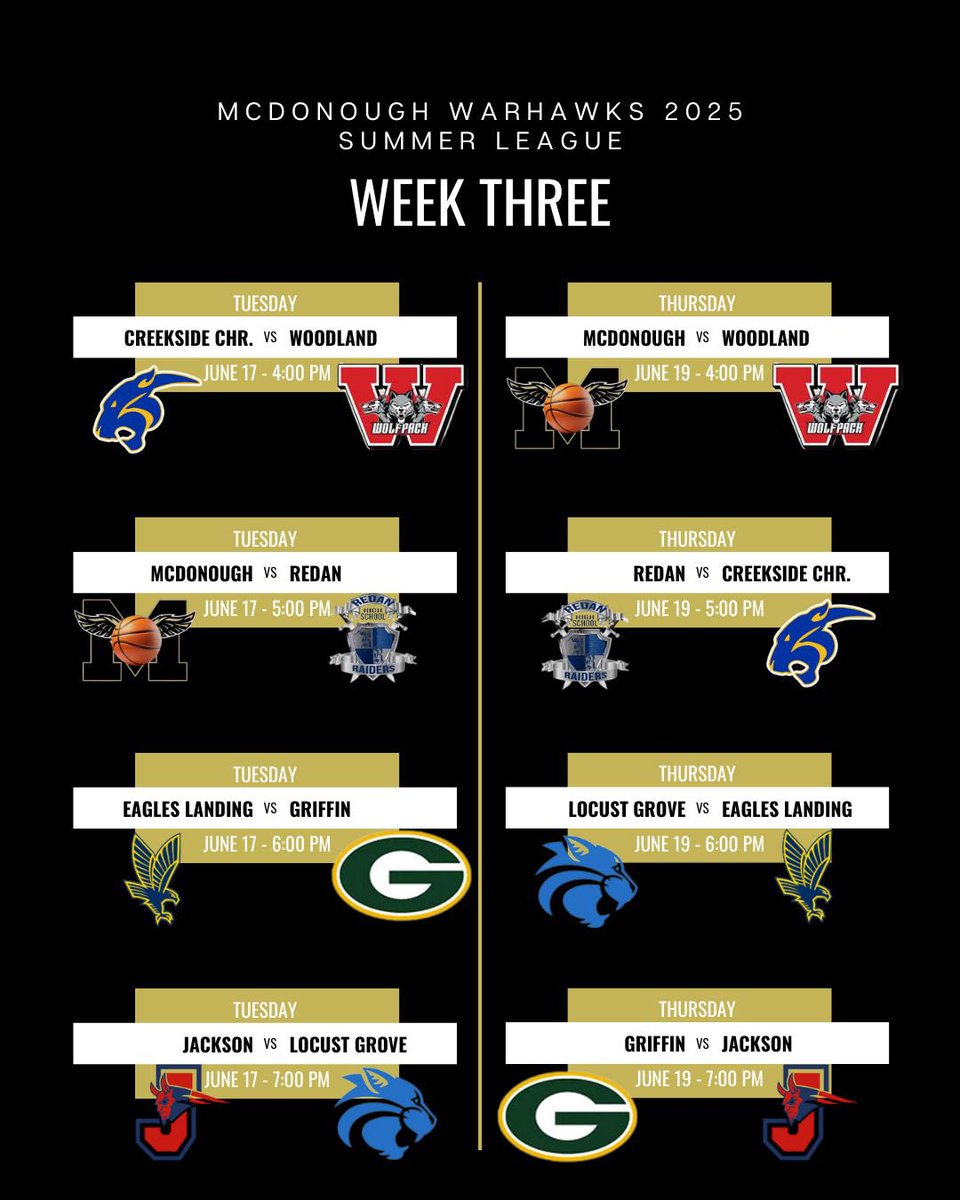 McDonough High School Basketball🏀 (@mcdonoughhoops) on Twitter photo <a href="/ELHSHoops/">ELHS Boys Basketball</a> <a href="/TheGriffinBears/">Griffin High School Athletics</a> <a href="/LGHSMBB/">LGHS Boys Basketball</a> <a href="/woodlandhshoops/">Woodland Wolfpack Hoops</a> <a href="/rd4lbasketball/">Jackson Red Devils Boy’s Basketball</a> <a href="/TheCreekWay/">Creekside Christian Athletics</a> <a href="/McDonoughHS_AD/">McDonough High Athletics</a> <a href="/deewat97/">Coach Donald Watkins, Jr.</a> <a href="/swish_scout/">SWISH SCOUTING</a> <a href="/KyleSandy355/">Kyle Sandy</a> <a href="/junioruriell/">Uriel</a> <a href="/JacenHamm24/">Jacen Hamm</a> <a href="/d3mari_bailey/">Demari Bailey</a> <a href="/Ty2fye__/">Tyler Jones</a> <a href="/KaidenWill25177/">Kaiden williasms</a> <a href="/Daylen2Williams/">DaylenWilliams</a> <a href="/VigaySkylar/">Skylar.Vigay12</a> <a href="/kerrington2028_/">Kerrington moore</a> <a href="/vancccee/">Vance Wilkerson</a> <a href="/MHS_WarHawks/">McDonough High School</a> <a href="/thecreekcca/">Creekside Christian Academy</a> <a href="/AustinDennard2/">Austin Dennard</a> <a href="/KennJack55/">Kennedee Jackson</a> Week 3️⃣ <a href="/ELHSHoops/">ELHS Boys Basketball</a> <a href="/TheGriffinBears/">Griffin High School Athletics</a> <a href="/LGHSMBB/">LGHS Boys Basketball</a> <a href="/woodlandhshoops/">Woodland Wolfpack Hoops</a> <a href="/rd4lbasketball/">Jackson Red Devils Boy’s Basketball</a> <a href="/TheCreekWay/">Creekside Christian Athletics</a> <a href="/McDonoughHS_AD/">McDonough High Athletics</a> <a href="/deewat97/">Coach Donald Watkins, Jr.</a> <a href="/swish_scout/">SWISH SCOUTING</a> <a href="/KyleSandy355/">Kyle Sandy</a> <a href="/junioruriell/">Uriel</a> <a href="/JacenHamm24/">Jacen Hamm</a> <a href="/d3mari_bailey/">Demari Bailey</a> <a href="/Ty2fye__/">Tyler Jones</a> <a href="/KaidenWill25177/">Kaiden williasms</a> <a href="/Daylen2Williams/">DaylenWilliams</a> <a href="/VigaySkylar/">Skylar.Vigay12</a> <a href="/kerrington2028_/">Kerrington moore</a> <a href="/vancccee/">Vance Wilkerson</a> <a href="/MHS_WarHawks/">McDonough High School</a> <a href="/thecreekcca/">Creekside Christian Academy</a> <a href="/AustinDennard2/">Austin Dennard</a> <a href="/KennJack55/">Kennedee Jackson</a> Week 3️⃣