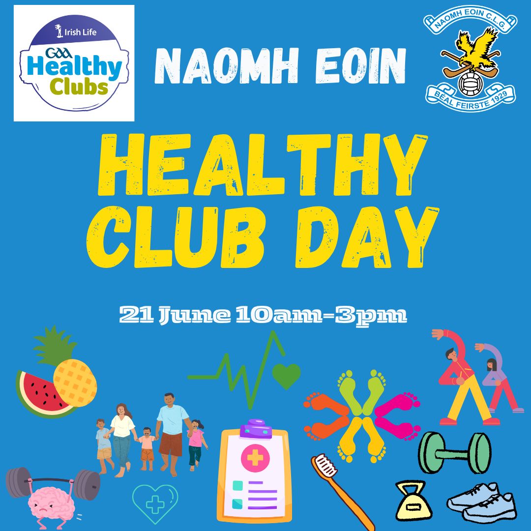 naomheoinclg's tweet photo. Reminder that our Healthy Club Day is this Saturday, with something for everyone! We'll be kicking things off with a sponsored walk for @FriendsCCNI at 10 and we'd love to see young and old down to take part...see you all there 🔵⚪🔵 https://t.co/iF2shTU5cl