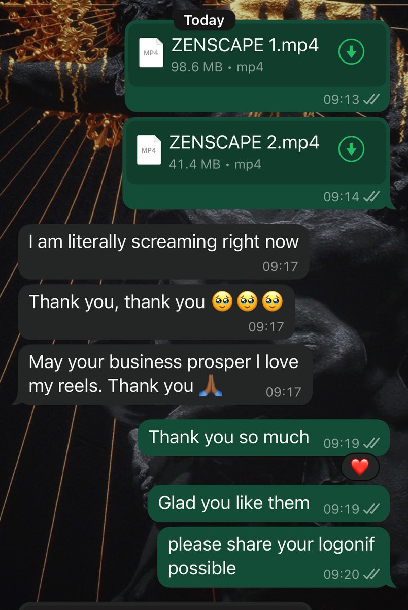 Recent work and feedback.