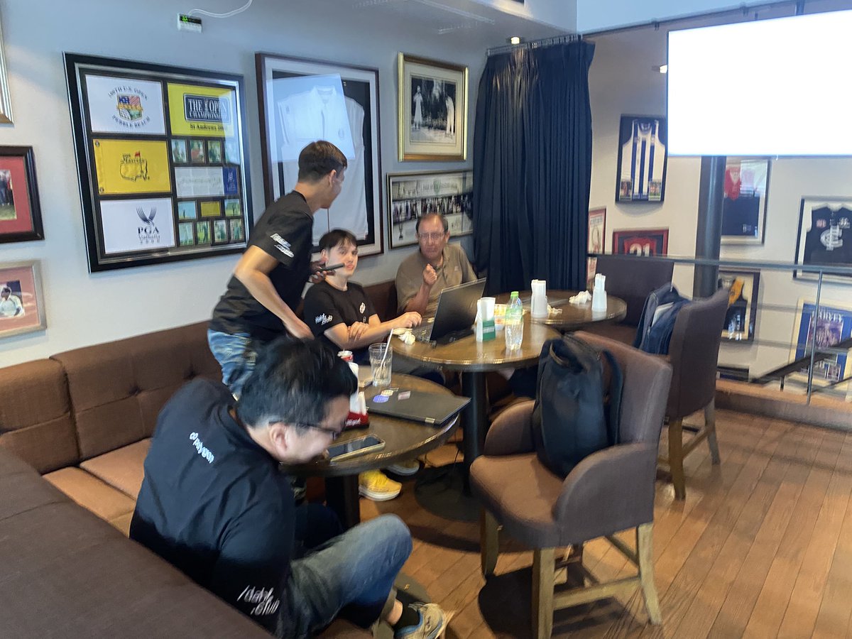 Having fun , great vibes, endless chitchat.
Also we share the fun journey of Donat3 on <a href="/0xPolygon/">Polygon | POL</a> together!

Thanks for the fun activities the polygon guild Thailand!