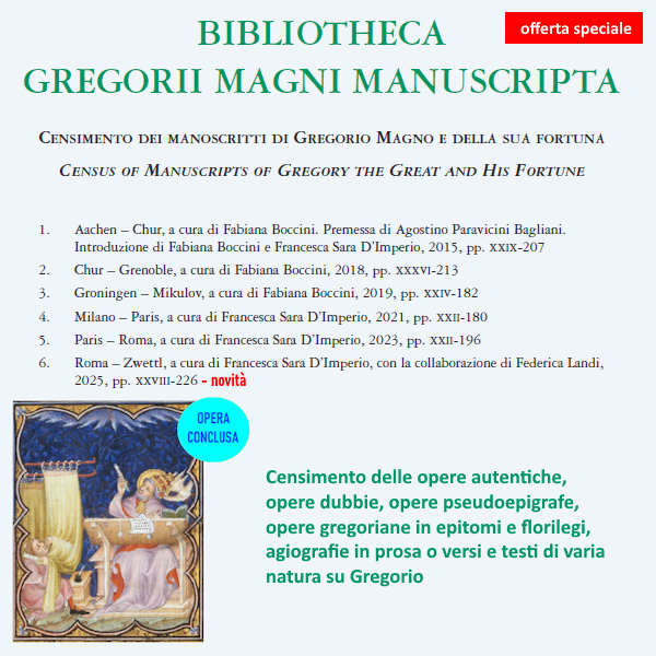 «Bibliotheca Gregorii Magni Manuscripta. Censimento dei manoscritti di Gregorio Magno e della sua fortuna». La serie si conclude ora con la pubblicazione del sesto volume. Qui trovi i dettagli dell'opera e dell'offerta dedicata: bit.ly/4lbQHtW
#sismel #GregorioMagno