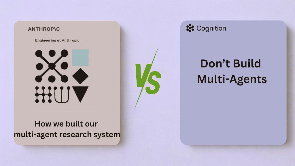 SurafelDem's tweet image. Two fresh takes: @cognition_labs’ “Don’t Build Multi-Agents” vs @AnthropicAI’s “Building Multi-Agents.” I discussed both in my latest blog, when/where these architectures works—and response to @Smol_AI’s developer challenge. Dive in 👉 agenticspace.dev/multi-agent-or…
Plus, subscribe to…