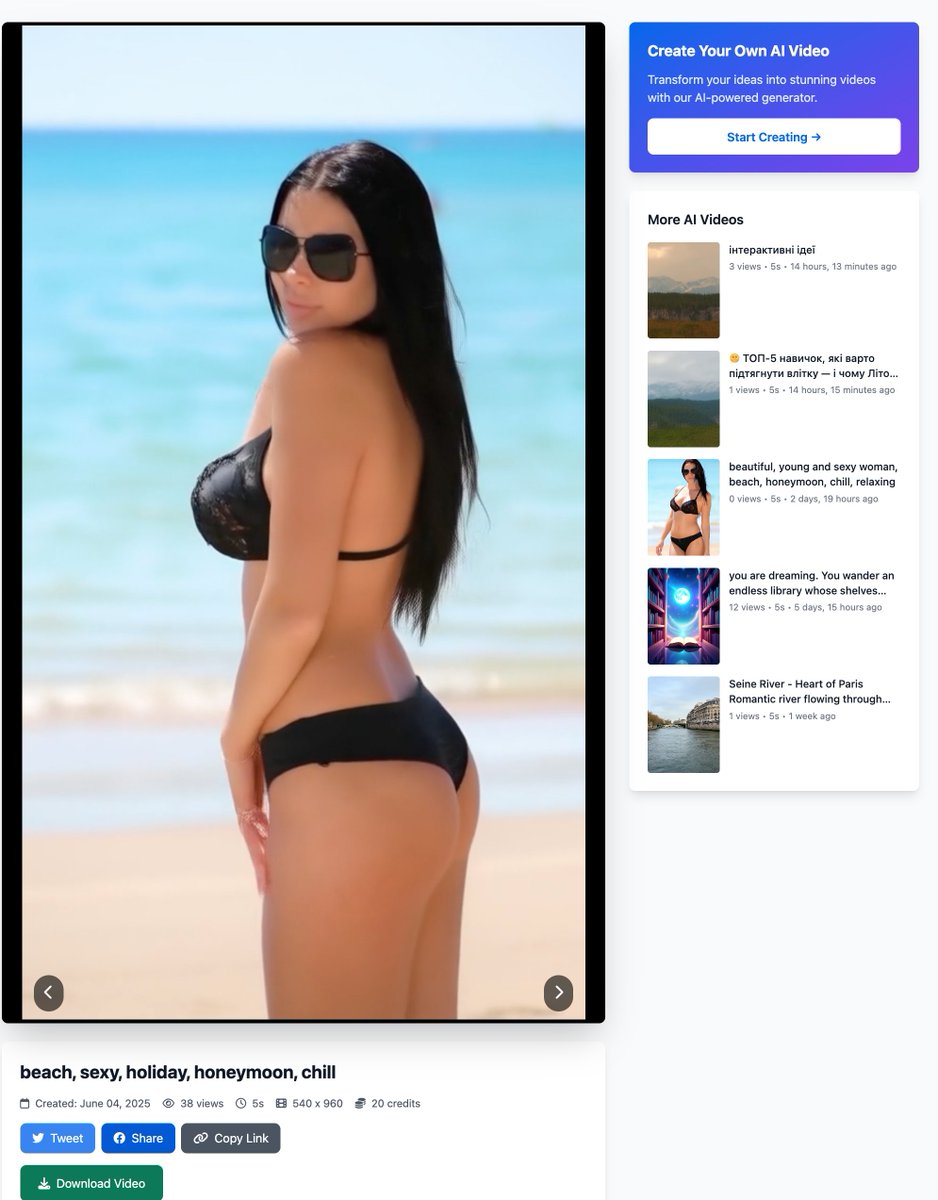 sisif_ai's tweet photo. From viral TikToks to polished portfolios, Sisif’s text-to-video engine + granular privacy controls empower every creator. 

Ready to showcase your next masterpiece? Start here
 👉 https://t.co/TfBMIYiy7K https://t.co/KkHvRU4sNt