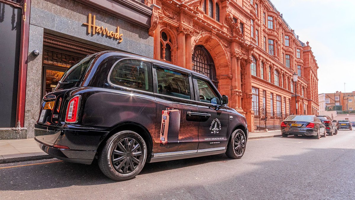 UbiquitousTaxis's tweet image. Stylish, elegant, and luxurious. For a brand like @globe_trotterUK, it helps that Taxis have space in the boot for plenty of Globe Trotter suitcases!
#brandawareness
#taxiadvertising
#creativeadvertising
