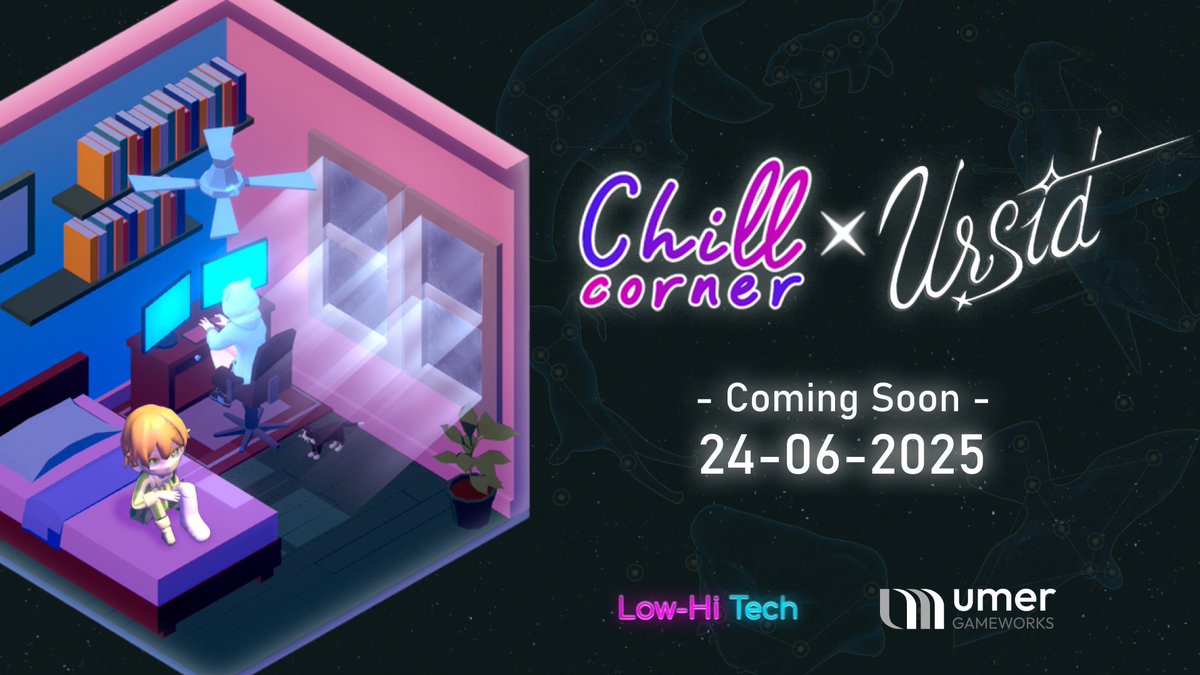 Low High Tech (@lowhightech1) on Twitter photo 👋 Hey everyone!
We’re excited to share something special:
Chill Corner × Ursid – Crossover Event starts June 24!
Two cozy indie games come together with new content, music, and major updates.
📌 Full details in the comments below!
#chillcorner #ursid #cozygame <a href="/UmerGameworks/">Umer Gameworks ➡️ Ursid 💫 OUT NOW ✨</a> 👋 Hey everyone!
We’re excited to share something special:
Chill Corner × Ursid – Crossover Event starts June 24!
Two cozy indie games come together with new content, music, and major updates.
📌 Full details in the comments below!
#chillcorner #ursid #cozygame <a href="/UmerGameworks/">Umer Gameworks ➡️ Ursid 💫 OUT NOW ✨</a>