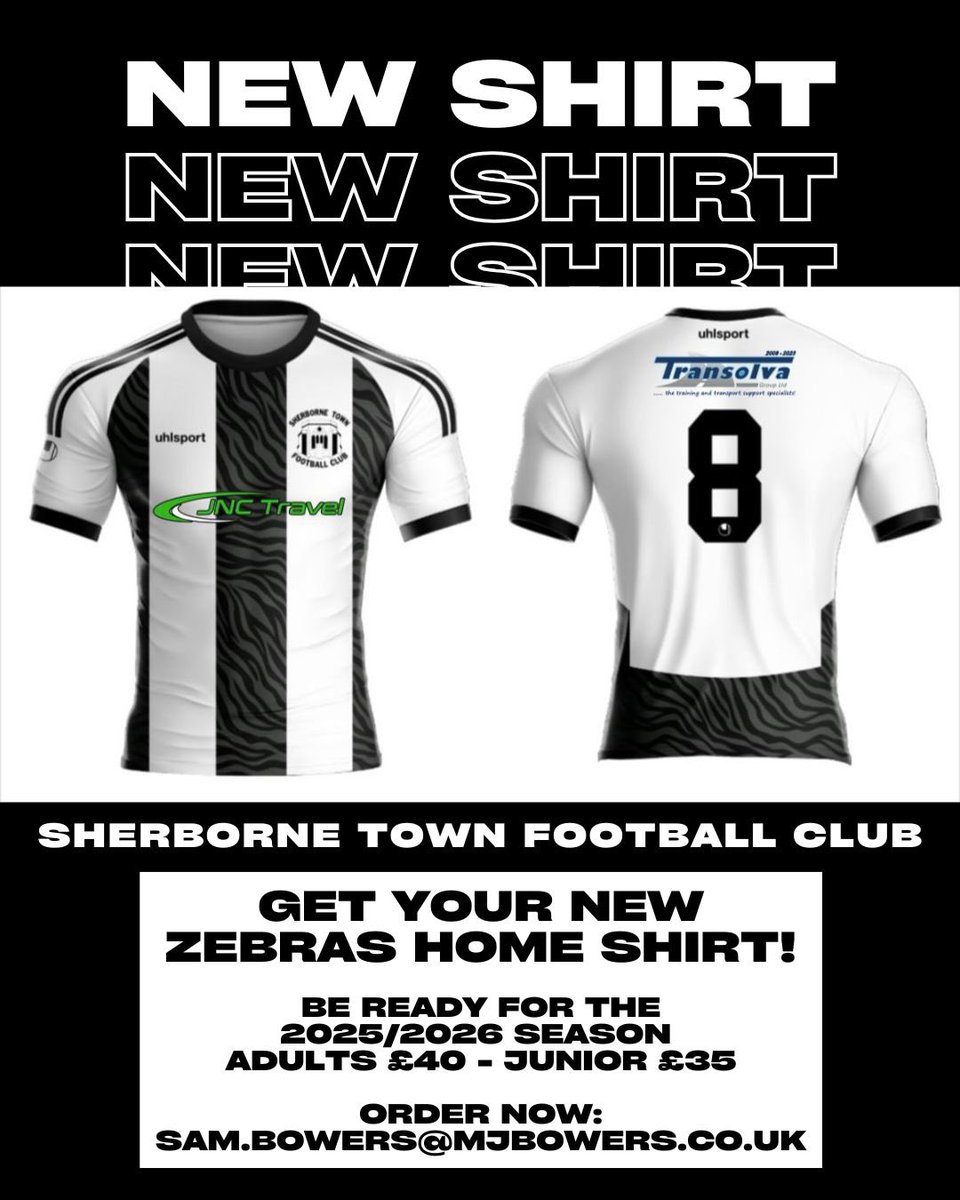 Sherborne Town FC (@sherbornetownfc) on Twitter photo Get your orders in by 10am Thursday 19th June to get your #Zebras home shirt in time for the new season #COYZ <a href="/WessexLeague/">Velocity Wessex League</a> <a href="/swsportsnews/">South West Sports News</a> <a href="/Abbey_104/">Abbey104</a> <a href="/sherbornetimes/">Sherborne Times</a> <a href="/NonLeagueCrowd/">Non League Crowds</a> <a href="/SherborneTownCl/">Sherborne Town Council</a> Get your orders in by 10am Thursday 19th June to get your #Zebras home shirt in time for the new season #COYZ <a href="/WessexLeague/">Velocity Wessex League</a> <a href="/swsportsnews/">South West Sports News</a> <a href="/Abbey_104/">Abbey104</a> <a href="/sherbornetimes/">Sherborne Times</a> <a href="/NonLeagueCrowd/">Non League Crowds</a> <a href="/SherborneTownCl/">Sherborne Town Council</a>