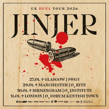 PreSale Premium Tickets (@eventhotelsltd) on Twitter photo 🚨 PRE SALE ALERT - JINJER 🚨
Ukranian metal band <a href="/jinjerofficial/">JINJER</a> will support their new record 'Duél' with a tour of the UK in January
Glasgow > ticketmaster-uk.tm7559.net/dOE7RW
Manchester > ticketmaster-uk.tm7559.net/K0WZx7
B'ham > ticketmaster-uk.tm7559.net/mO02n7
London > ticketmaster-uk.tm7559.net/DyJkL5 🚨 PRE SALE ALERT - JINJER 🚨
Ukranian metal band <a href="/jinjerofficial/">JINJER</a> will support their new record 'Duél' with a tour of the UK in January
Glasgow > ticketmaster-uk.tm7559.net/dOE7RW
Manchester > ticketmaster-uk.tm7559.net/K0WZx7
B'ham > ticketmaster-uk.tm7559.net/mO02n7
London > ticketmaster-uk.tm7559.net/DyJkL5