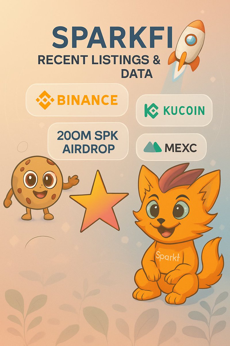 🚀 $SPK 准备就绪：6月17日开启重磅上线浪潮！
整个加密社区的目光正集中在6月17日。因为 Spark.Fi 的原生代币 SPK 将于当天在 Binance、KuCoin 和 MEXC 等多个主流交易所上线。这不仅是一项代币上线，更是潜力释放的起点。

🪂 上线前空投热潮
在 Binance HODLer Airdrops
