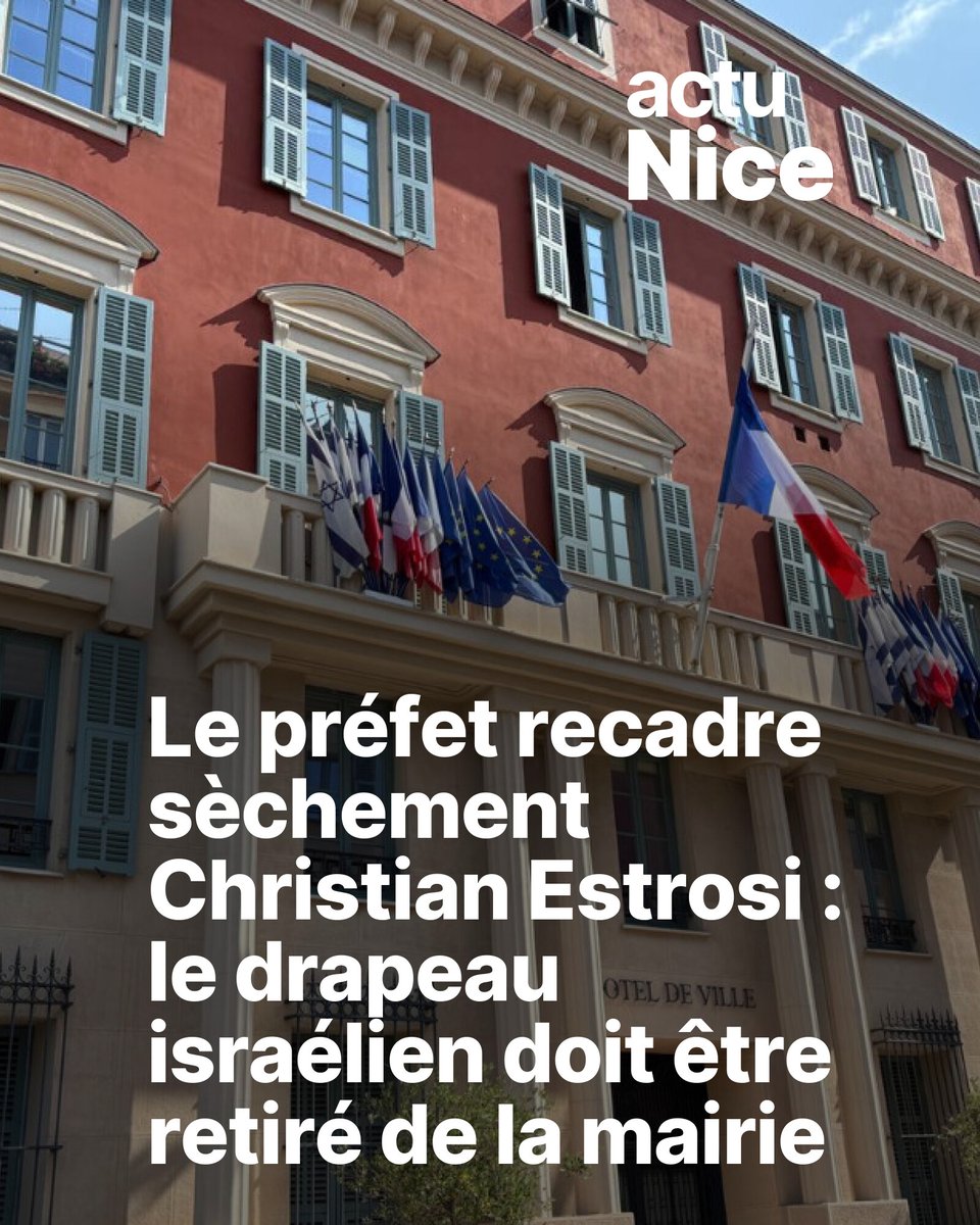 🔴 Le préfet des Alpes-Maritimes demande le retrait du drapeau israélien de la mairie de Nice

➡️ l.actu.fr/SJ7g