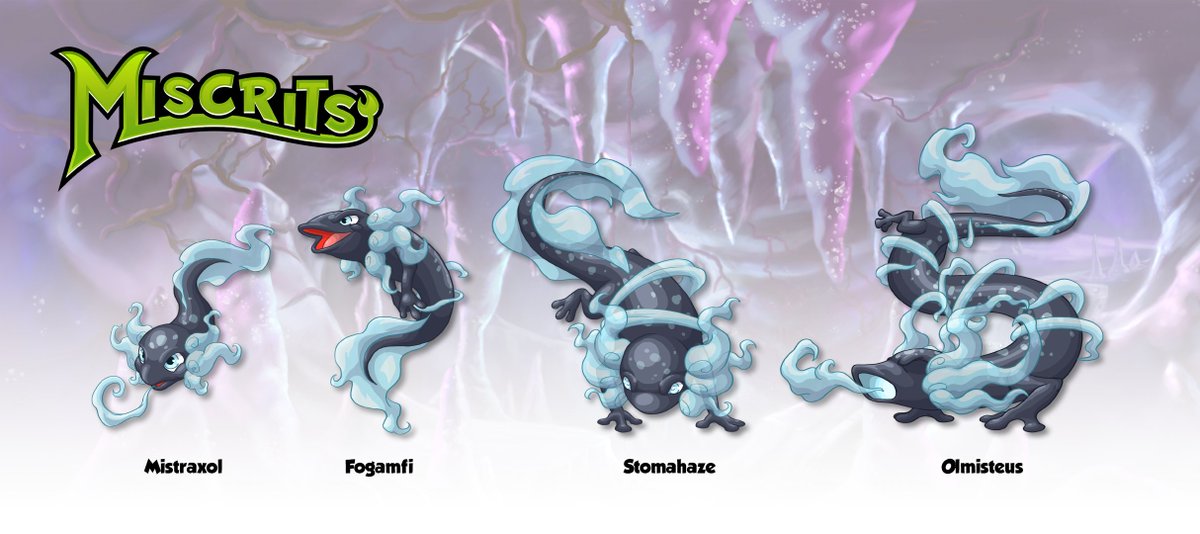 Meet Orbling and its evolutions! A critter I designed for a creature collecting game called "Miscrits".

Now available on Steam!