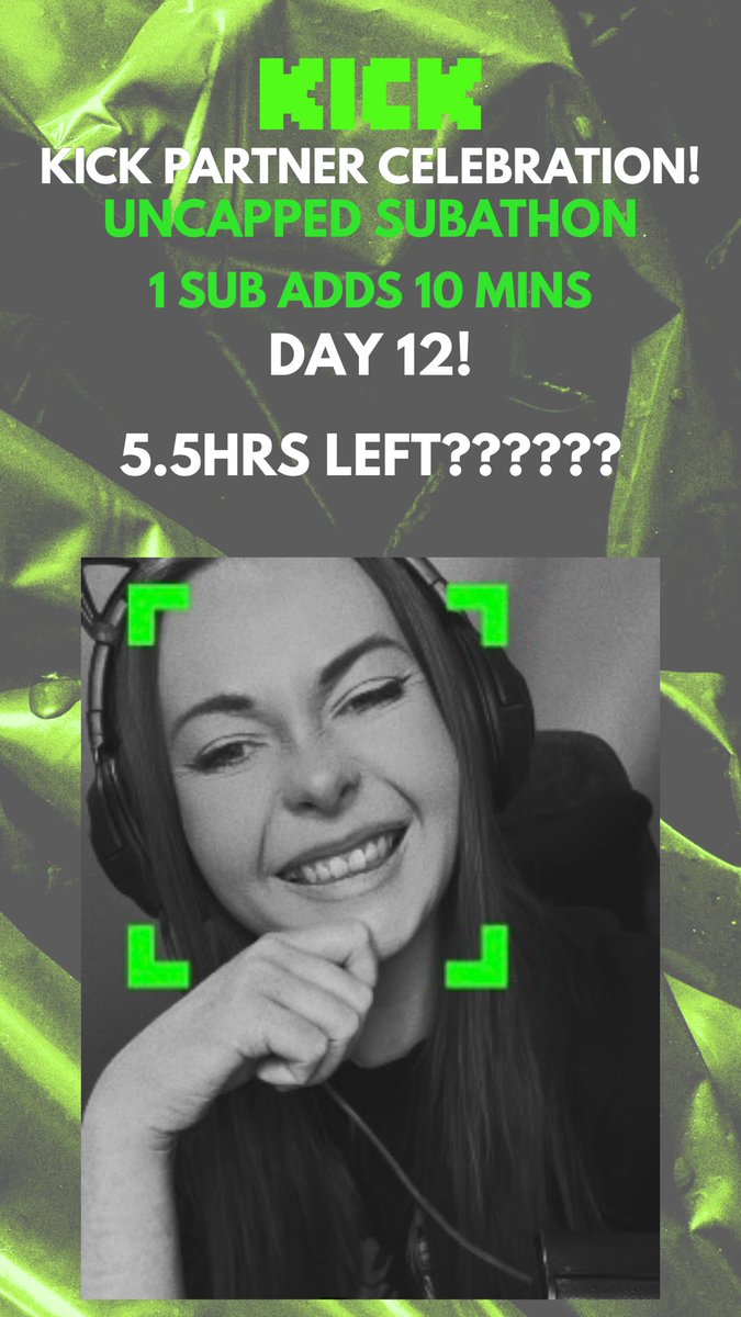 Have we reached the end of our journey??

This subathon has been something else! And its been a pleasure to stream for you guys!

Day 12 is here will we hit other goals?? Also nearly at 2K Followers! This is wild!

Live in 30 mins!
