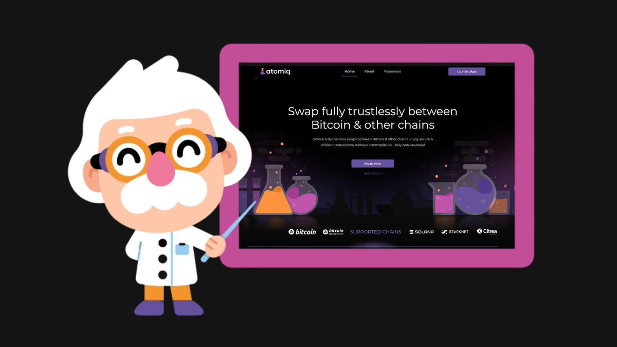 🧪 The doors to the atomiq lab are officially open!

After weeks of experiments &amp; a few all nighters, Satimoto’s cooked up something special in the lab: the new atomiq landing page is live (👇 link in comments)

Step inside the atomiq lab to explore:
 🔸 How our cross-chain swaps