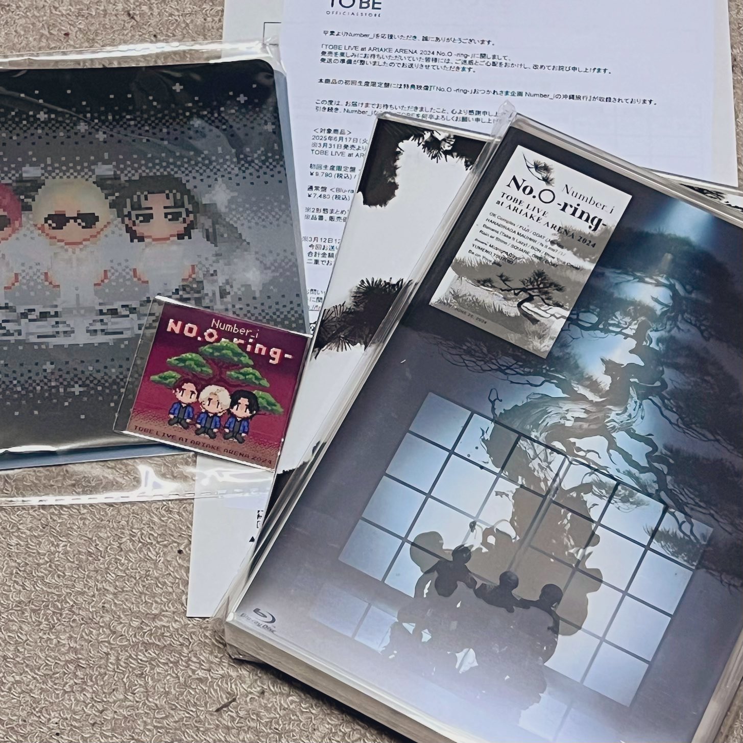 Number_i ライブ 有明アリーナ Blu-ray ホルダー ステッカー