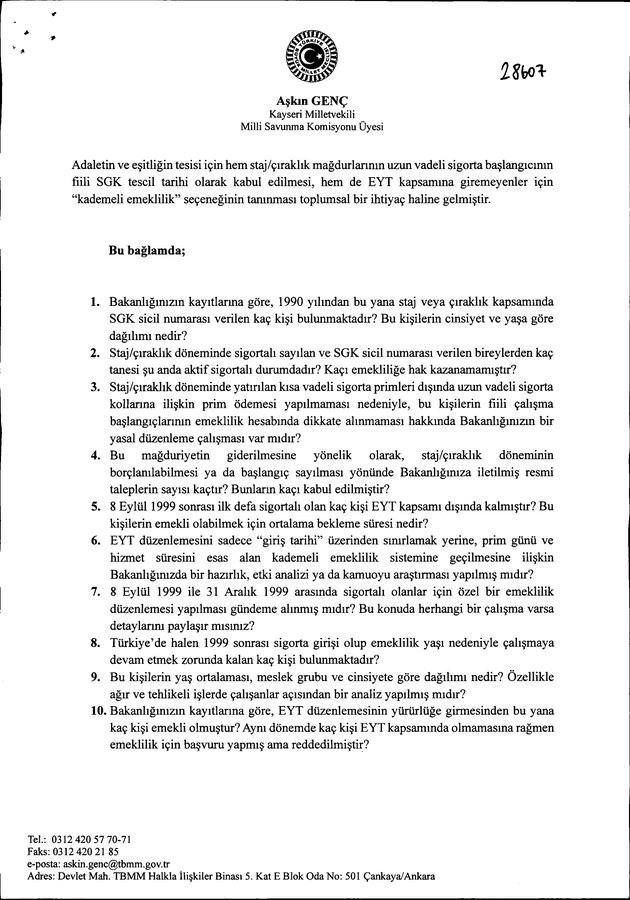 Emeklilikte Adalet Çağrısı Yükseliyor – Giriş Tarihi Mağdurlarına Kademeli Emeklilik Umudu

ANKARA – Emeklilikte büyük adaletsizlik: Aynı primi ödeyen, aynı süreyi çalışan milyonlarca kişi yalnızca “giriş tarihi” nedeniyle emeklilik hakkından mahrum. Bu haksızlığa dikkat çeken