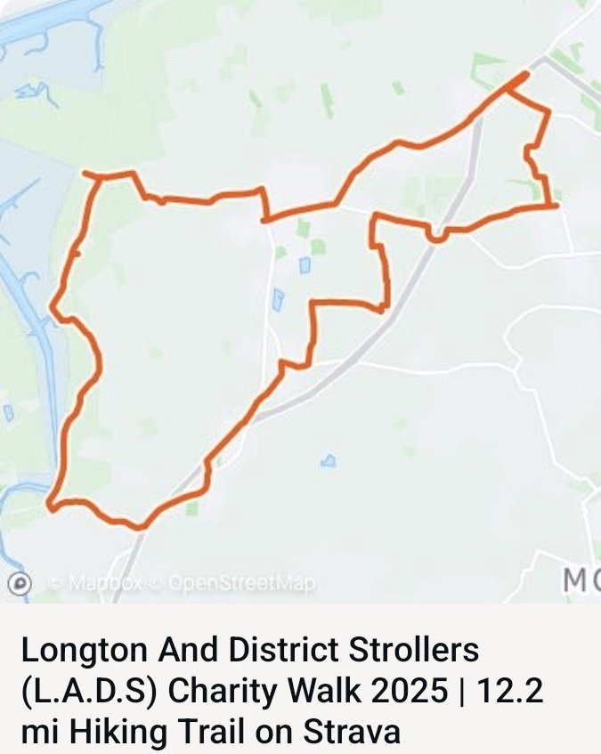 Saturdays, Charity walk route, and order:

Black bull
Hoptons
Ramshead
Hickory's 
New longton CC
Walmer Bridge Inn 
Fox Club 
Smithy inn 
The dolphin 
Golden ball 
Wilkinson pye 
Red lion 
Lemon tree 
Black bull
(12.28 miles)

All donations Appreciated🙏 

gofund.me/b15762a1