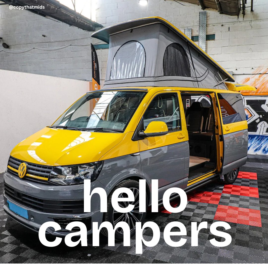 One Minute Brief of the Day:
Create posters to advertise #CAMPERVANS @oneminutebriefs