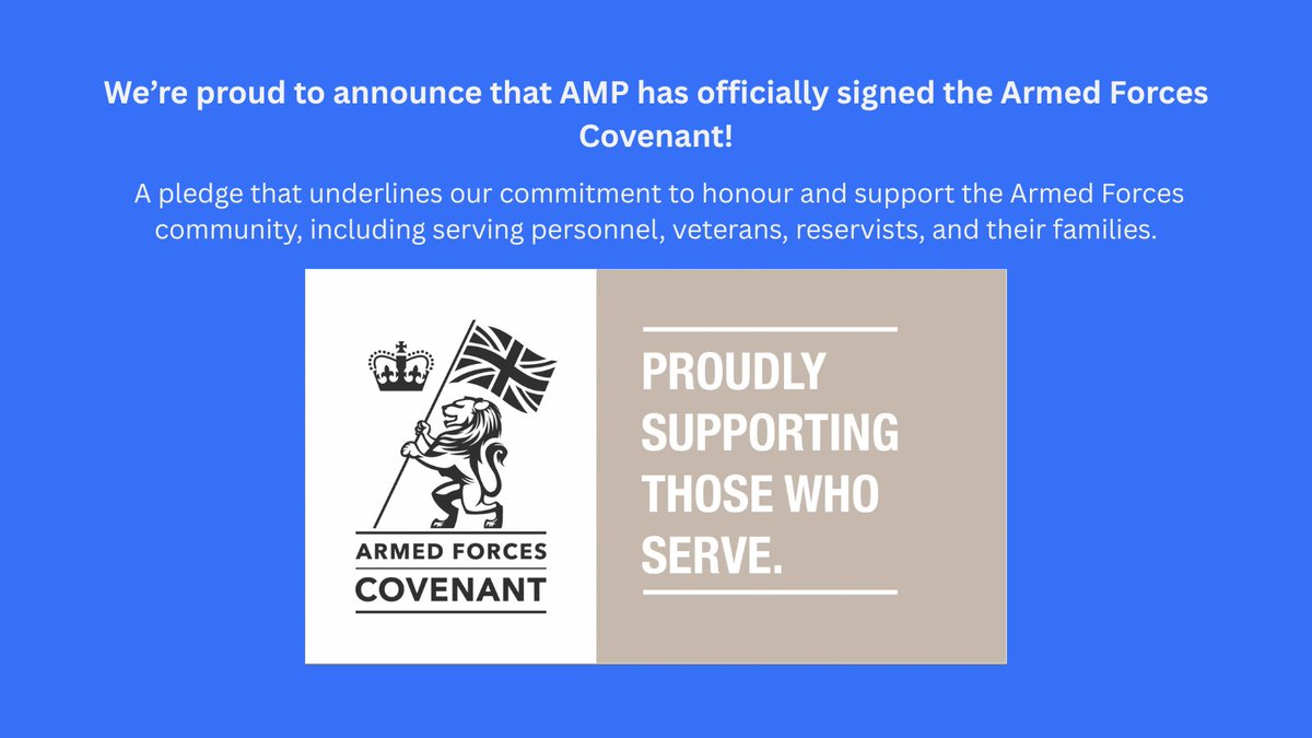 AMP_CleanEnergy's tweet image. AMP is proud to officially pledge our support to the Armed Forces community standing by serving personnel, veterans, reservists, and their families.
@DRM_support 
Learn how you can pledge your support here:
armedforcescovenant.gov.uk 
#ArmedForcesCovenant #ForcesFriendlyEmployer