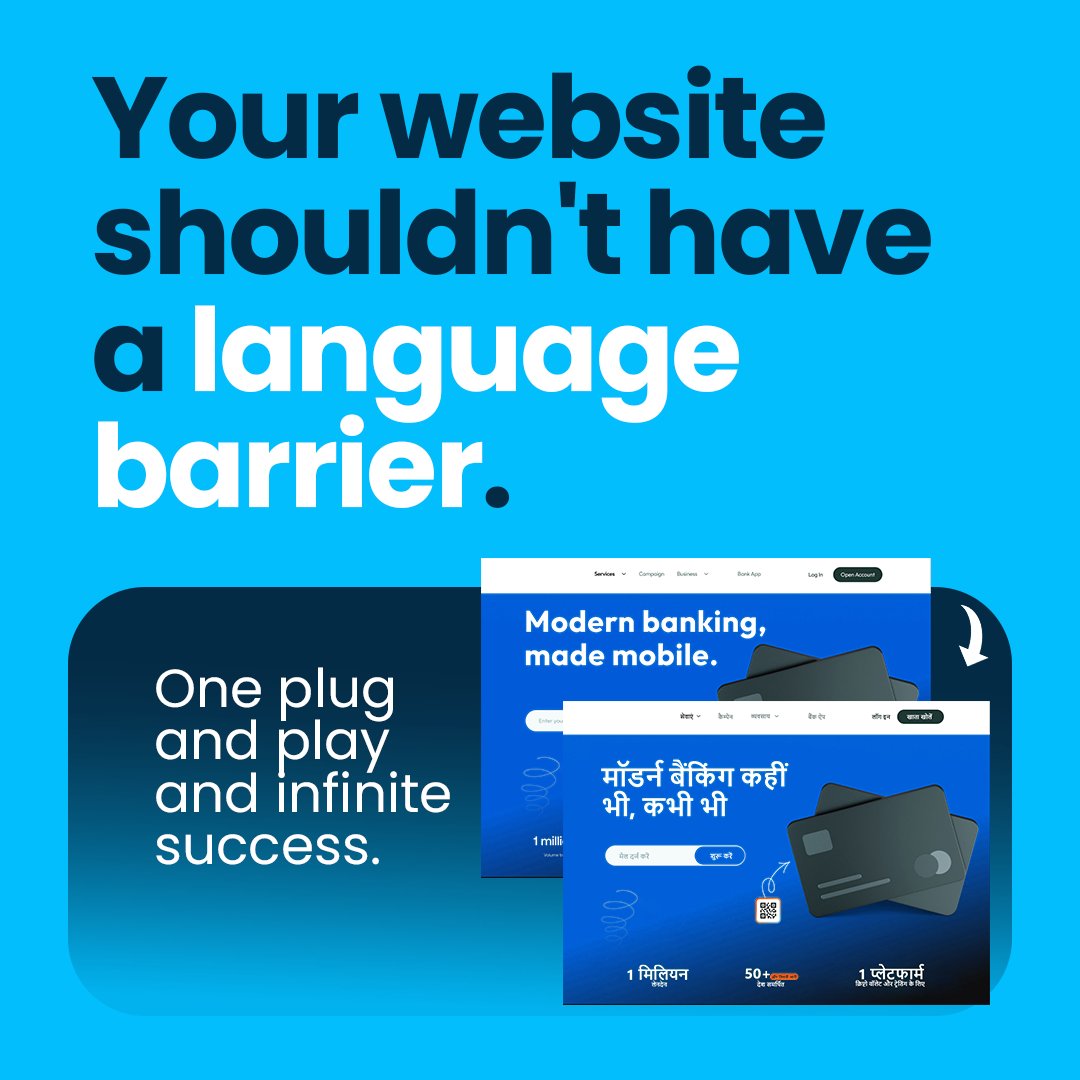 DevnagriAI's tweet image. Your traffic is multilingual. Is your website?

Use DOTA Web to localize and grow. Faster, cheaper, smarter.

#DOTAWeb #DigitalGrowth #WebsiteLocalization #MultilingualWeb #DevnagriAI