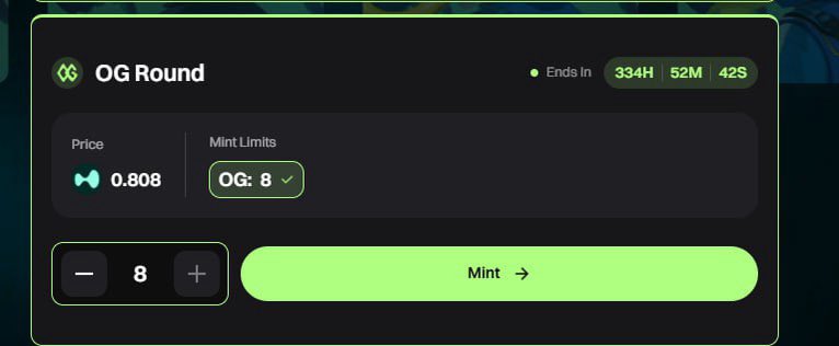 Claimed rev share and qualifed too minting octis from flip coin

In the future from : 0.808 too 808 

IN MY DRIVER, MY DRIVER IS ME <a href="/octis_808/">OCTIS 808</a> 

“808” 

Can’t wait see the next big plans 👀
