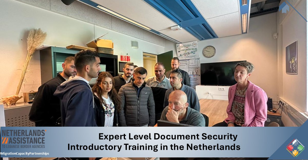 NLIBMLBNV is proud to have conducted an Expert Level Document Security Intro Training for 
<a href="/LebarmyOfficial/">الجيش اللبناني</a> <a href="/DGSGLB/">الأمن العام اللبناني</a> in the Netherlands. Thanks to the participants <a href="/NLinLebanon/">🇳🇱Netherlands Embassy in Lebanon🇱🇧</a> <a href="/Marechaussee/">Koninklijke Marechaussee</a> and IDCentre for this cooperation. 
#DocSec #Lebanon #BorderSecurity #Professionalisation