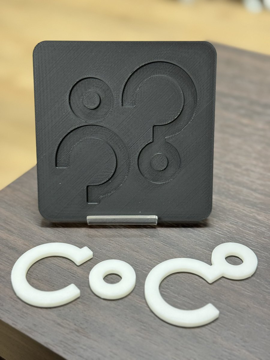 cocolabJP's tweet image. ちょっとAutodesk Fusionを使いこなせるようになってきました😆
ロゴをはめ込める枠ができました🌟
#cocolab