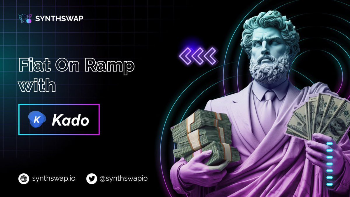 Convert #Fiat to #Crypto on Synthswap!

(Kado is now <a href="/swappedcom/">Swapped.com</a>)