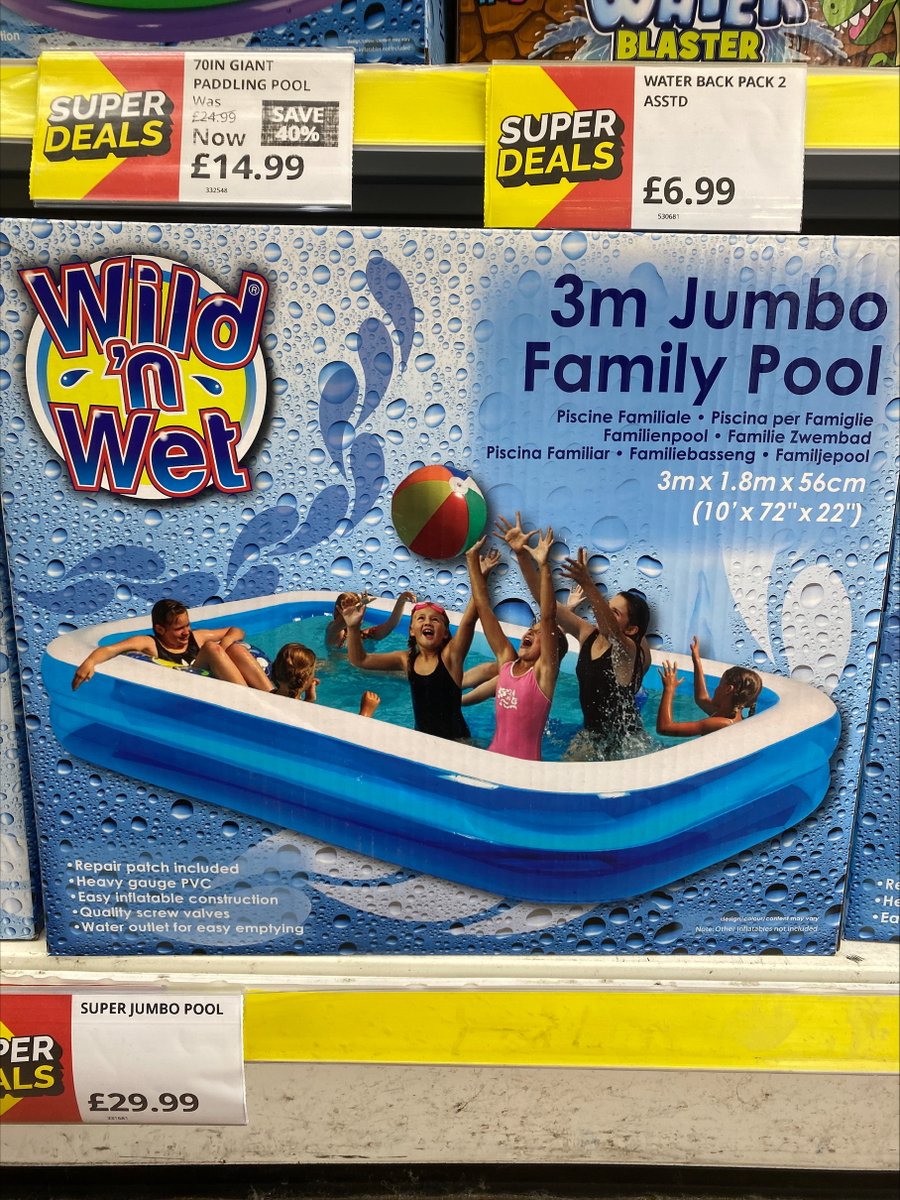 VancQuarterKL's tweet image. With the weather looking warm and sunny for the week ahead📷📷, get yourselves to Poundstretcher and cool down at home with their range of pools, water toys and swimming essentials!📷

#poundstretcher #vancouverquarter #sunnydays