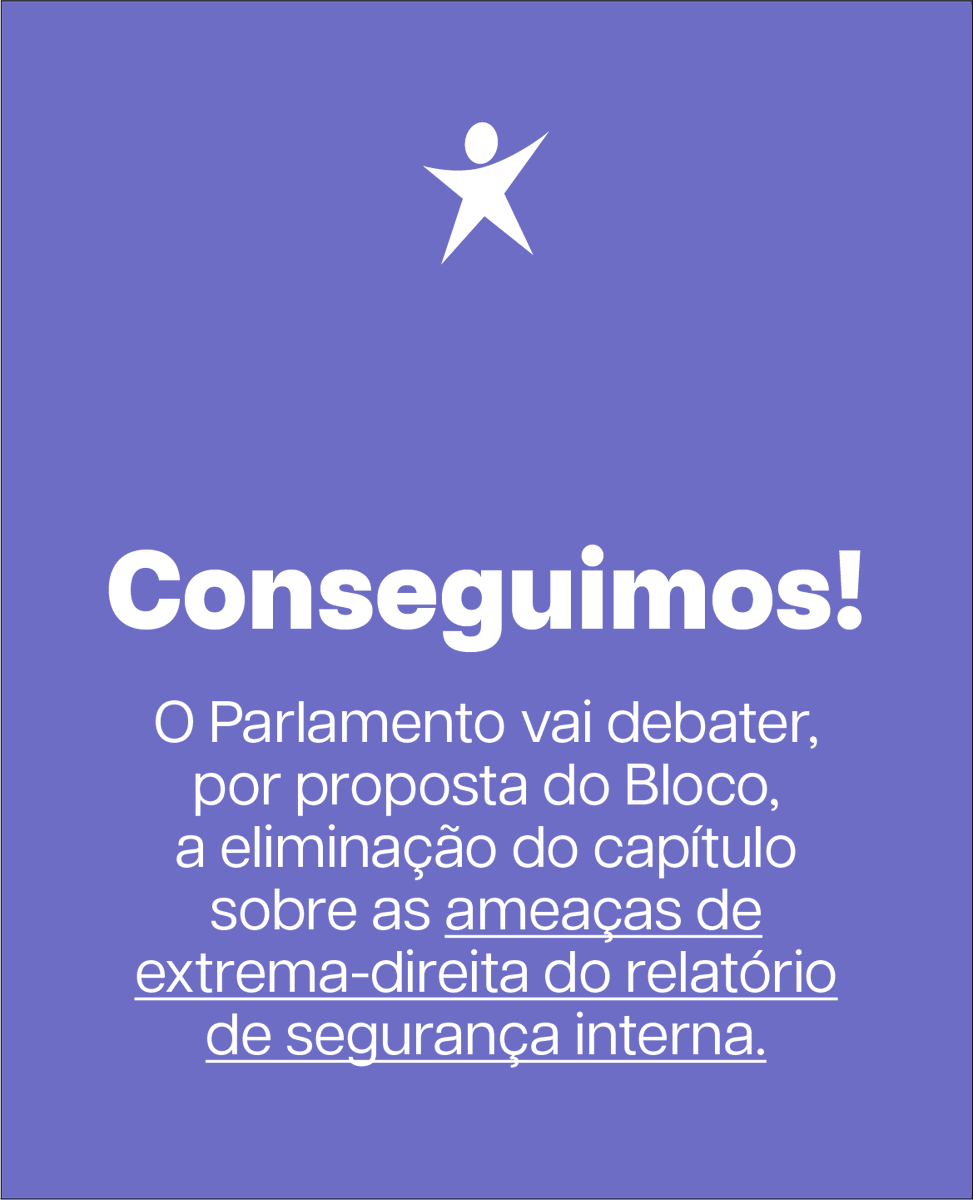 Um capítulo sobre as ameaças da extrema-direita foi retirado de um relatório oficial. A Conferência de Líderes aprovou a proposta do Bloco e o assunto será debatido no Parlamento.