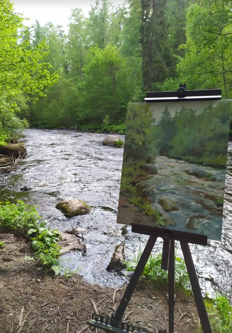 KononenkoElena's tweet image. The more I see ai slop, the more I want to work physical mediums. It feels like images on the internet are devaluing exponentially.