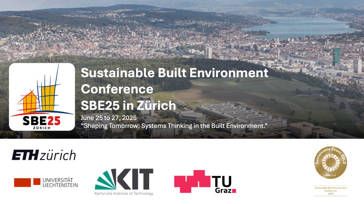 Vom 25. bis 27. Juni findet an der ETH Zürich die «Sustainable Built Environment Conference» statt. Mit dabei an den Roundtables: Jörg Dietrich, SIA, und Daniel Kellenberger, Präsident der Kommission #SIA 390/1. Jetzt anmelden: bit.ly/3HGia8r