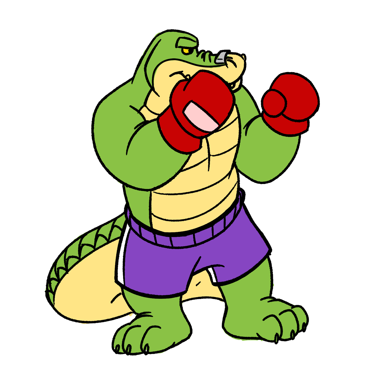 It is #WorldCrocDay 
Each week until The Brawl Bar release, I will make Brok larger 🐊