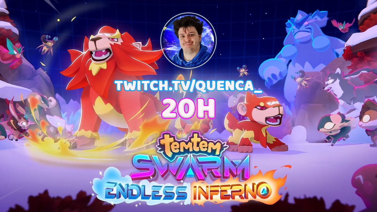 Ce soir 20h sur ma chaîne Twitch on teste la version 0.7 de Temtem: Swarm ! Au programme un nouveau Temtem jouable, nouvelle map ou encore le nouveau mode sans fin... ! Ça va être cool !!
🟣 twitch.tv/quenca_ 
🟣 twitch.tv/quenca_