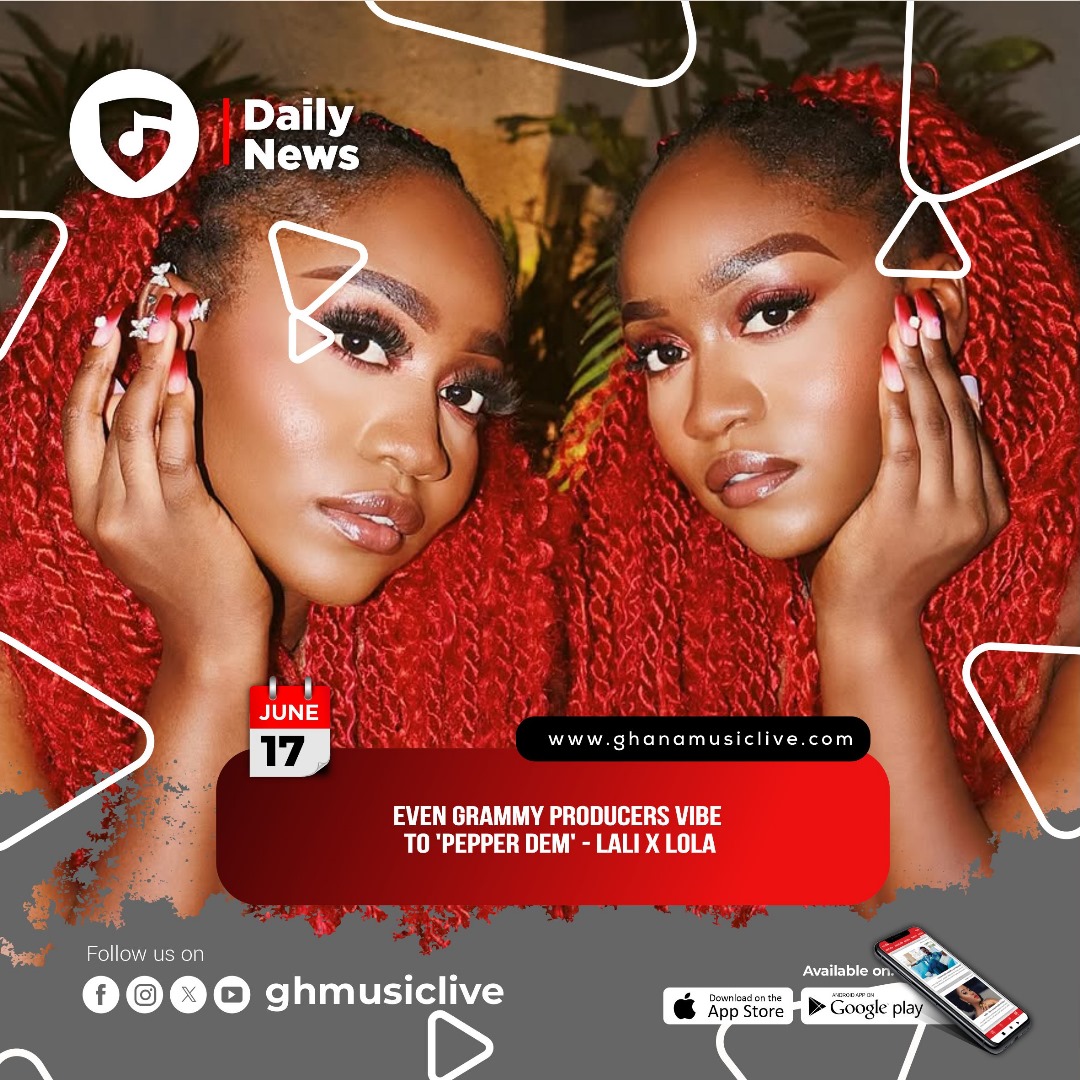 Even Grammy producers vibe to 'Pepper Dem' - @lalixlolaofficial

Read story on the Ghana Music Live App and / or on ghanamusiclive.com 
Link in Bio.

#ghmusiclive
#musiconthego
#GhanaMusicLiveOnPlayStore
#GhanaMusicLiveOnAppStore